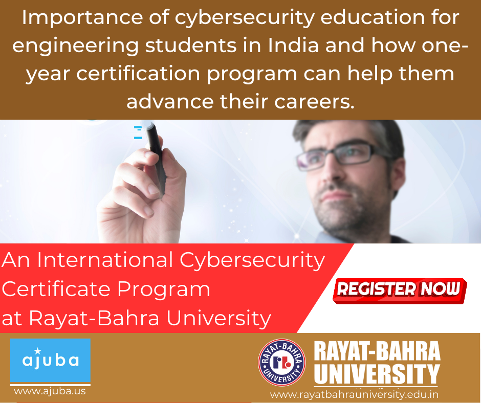 Importance of cybersecurity education for engineering students and how one-year certification program can help them advance their careers.