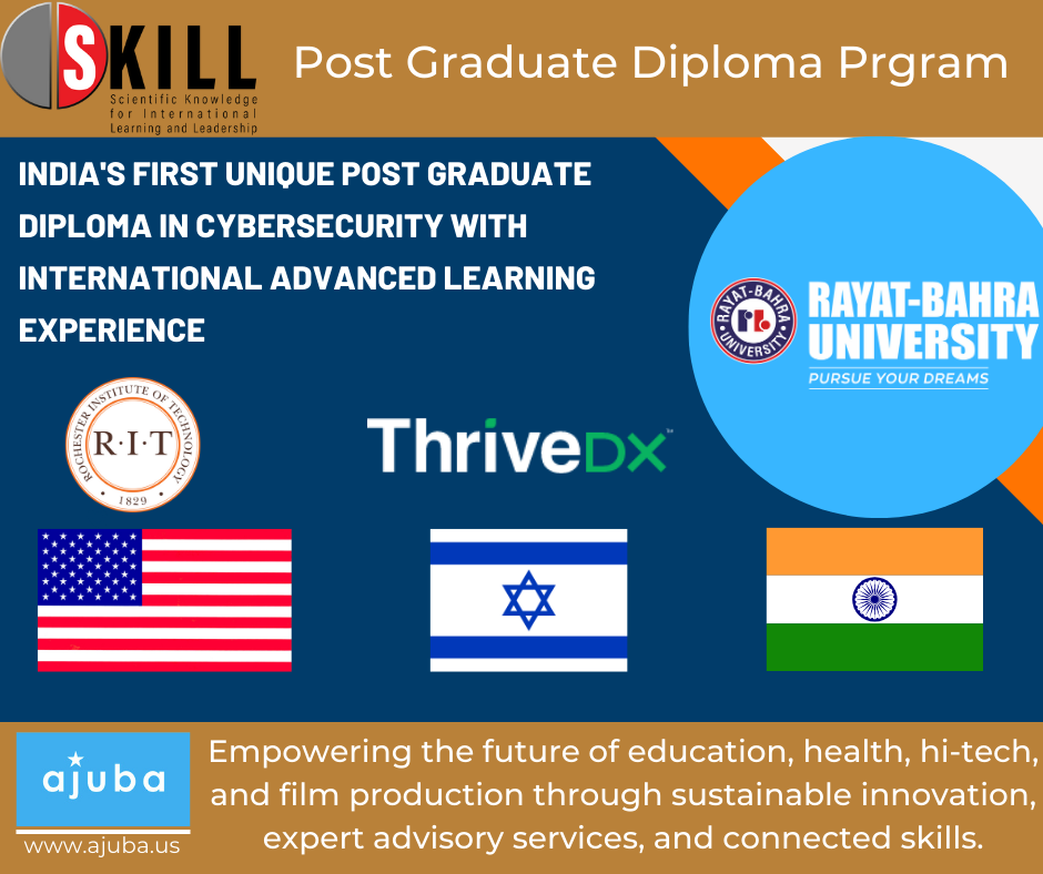 India’s First Unique Post Graduate Diploma Program in Cybersecurity with International Advanced Learning Experience
